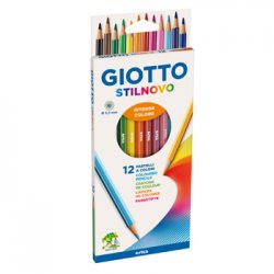 Lápis Cor 12un Cx Cartão Giotto Stilnovo 18cm 160256500