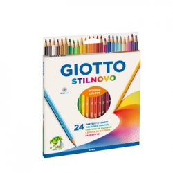 Lápis Cor 24un Cx Cartão Giotto Stilnovo 18cm 160256600