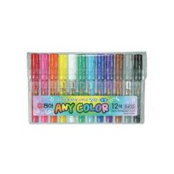 Marcador Grosso Any-Color 12 Cores Pvc Set 1607061