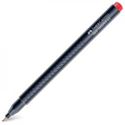Marcador Fino Faber-Castell 0,4mm Vermelho Geranio Claro 1un 1303021