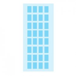 Etiquetas 012x018mm 5Fls 3643 Azul Claro Herma 160un 1992027