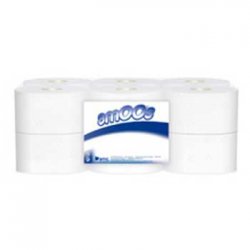 Papel Higiénico (Jumbo) 180mts 2Fls 15g Amoos 12un 6501019