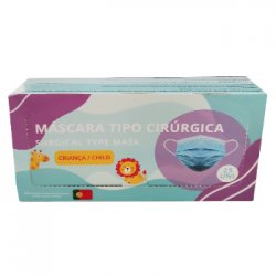 Máscara Descartável Criança 3 Camadas Cirúrgica Cx 25un 6301024