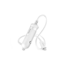 Carregador Isqueiro Auto Lightning 5W 1m Branco HAM201607