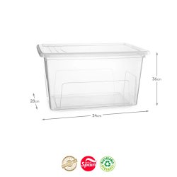 Caixa Plástico Easy 36x52x28cm 34L 6881054