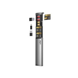 Leitor Cartões Memória + Armazenamento USB/USB-C/Lightning LTLFCRD012