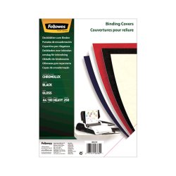 Capa Encadernação A4 250g Cartão Cromolux 1 Face Preto 100un 1721016