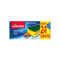 Esfregão Esponja Salva Unhas Amarelo-Verde 2+1 Grátis 6831498
