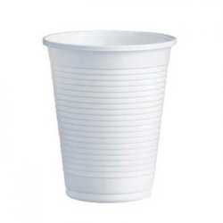 Copos 200ml Plástico Branco (Água/Chá) 100un 6611025