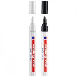 Marcador Grosso Edding 750 2-4mm 2 Cores 2un 1301233