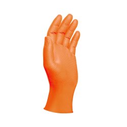 Luvas Nitrilo Tamanho L s/Pó Laranja 100un 6841115