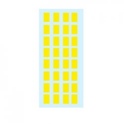 Etiquetas 012x018mm 5Fls 3641 Amarelo Herma 160un 1992025