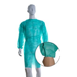 Bata Descartável Polipropileno 20g Verde 1un 6306504