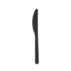 Facas C-PLA Reutilizáveis 18cm Preto 100un 6624142