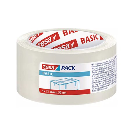 Fita Adesiva 50mmx66m Transparente PP Tesa Basic 1un 15658570