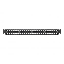 Eaton Tripp Lite Series 48-Port 1U Rack-Mount Unshielded Blank Keystone/Multimedia Patch Panel, RJ45 Ethernet, USB, HDMI, Cat5e