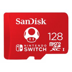 SanDisk - Cartão de memória flash - 128 GB - UHS-I U3 - microSDXC UHS-I - para Nintendo Switch SDSQXAO-128G-GNCZN