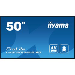 iiyama ProLite LH5060UHS-B1AG - 50" Classe Diagonal (49.5" visível) ecrã LCD com luz de fundo LED - sinalização digital - com l