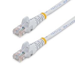 StarTech.com 5m White Cat5e / Cat 5 Snagless Ethernet Patch Cable 5 m - Cabo de rede - RJ-45 (M) para RJ-45 (M) - 5 m - PTNB - 