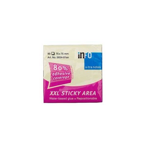 Bloco Notas Aderentes 075x075mm Amarelo 100 Folhas 162565401