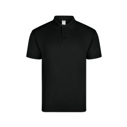Polo Adulto Manga Curta CoolPass 160g Preto Tamanho S 6308135