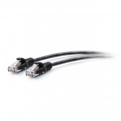 C2G 25ft (7.6m) Cat6a Snagless Unshielded (UTP) Slim Ethernet Network Patch Cable - Black - Cabo patch - RJ-45 (M) para RJ-45 (