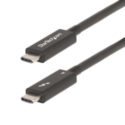 StarTech.com 6ft (2m) Active Thunderbolt 4 Cable, 40Gbps, 100W PD, 4K/8K, Intel Certified, Compatible w/Thunderbolt 3/USB 3.2/D