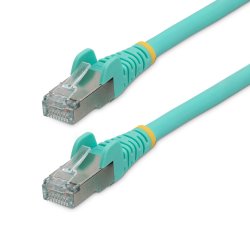 StarTech.com 3m CAT6a Ethernet Cable - Aqua - Low Smoke Zero Halogen (LSZH) - 10GbE 500MHz 100W PoE++ Snagless RJ-45 w/Strain R