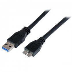 StarTech.com 1m 3 ft Certified SuperSpeed USB 3.0 A to Micro B Cable Cord - USB 3 Micro B Cable - 1x USB A (M), 1x USB Micro B 