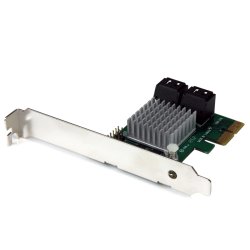 StarTech.com 4 Port PCI Express 2.0 SATA III 6Gbps RAID Controller Card with HyperDuo SSD Tiering - PCIe SATA 3 Controller Adap