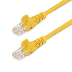 StarTech.com 2m Yellow Cat5e / Cat 5 Snagless Patch Cable - Cabo patch - RJ-45 (M) para RJ-45 (M) - 2 m - PTNB - CAT 5e - molda