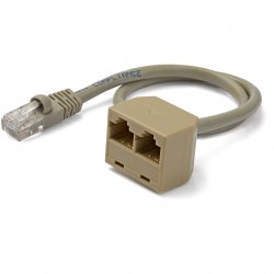 StarTech.com 2-to-1 RJ45 10/100 Mbps Splitter/Combiner - One adapter required at each end of the connection - Divisor de rede -