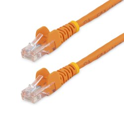 StarTech.com 7m Orange Cat5e / Cat 5 Snagless Ethernet Patch Cable 7 m - Cabo patch - RJ-45 (M) para RJ-45 (M) - 7 m - PTNB - C