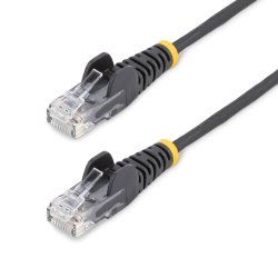 StarTech.com 2.5m Slim LSZH CAT6 Ethernet Cable, 10 Gigabit Snagless RJ45 100W PoE Patch Cord, CAT 6 10GbE UTP Network Cable w/