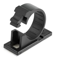 StarTech.com 100 Adhesive Cable Management Clips Black, Network/Ethernet/Office Desk/Computer Cord Organizer, Sticky Cable/Wire