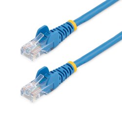 StarTech.com 0.5m Blue Cat5e / Cat 5 Snagless Ethernet Patch Cable 0.5 m - Cabo patch - RJ-45 (M) para RJ-45 (M) - 50 cm - PTNB
