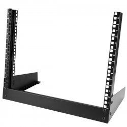 StarTech.com 8U Open Frame Network Rack - 19" 2 Post Free Standing Desktop Rack for Computer, AV, Media, IT, Data & Server Room
