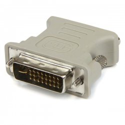 StarTech.com DVI to VGA Cable Adapter - DVI (M) to VGA (F) - 1 Pack - Male DVI to Female VGA (DVIVGAMF) - Adaptador VGA - DVI-I