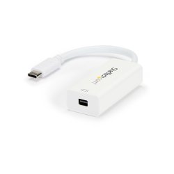 StarTech.com USB-C to Mini DisplayPort Adapter - 4K 60Hz - White - USB 3.1 Type-C to Mini DP Adapter (CDP2MDP) - Adaptador Disp