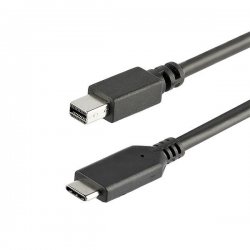 StarTech.com 1m / 3.3ft USB-C to Mini DisplayPort Cable - 4K 60Hz - Black - USB 3.1 Type C to mDP Adapter (CDP2MDPMM1MB) - Cabo