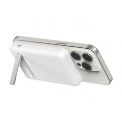Belkin - Power bank sem fios - magnético com Qi2 - 8000 mAh - 15 Watt - Fast Charge (24 pin USB-C) - no cabo: USB-C - branco BP