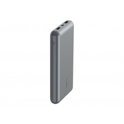 Belkin BoostCharge - Carregador portátil - 20000 mAh - 15 Watt - 3 A - 3 conectores de saída (2 x USB, 24 pin USB-C) - no cabo: