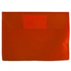 Bolsa Envelope A5 PVC Visor Transparente Vermelho 10un 100Z28001