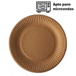 Pratos 17cm Cartão Kraft Redondo 10un 6621343