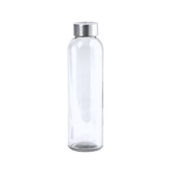 Garrafa Vidro 500ml Transparente Tampa Aço Ino 6955121