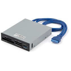 StarTech.com Leitor multi-cartões interno USB 3.0 com suporte UHS-II - Leitor de cartão - 3,5" (CF I, CF II, MS, MS PRO, MMC, S