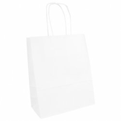 Saco 18x08x21,5cm Papel Branco c/Asas 080g 1un 6701648