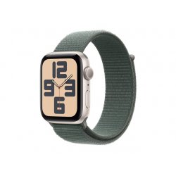Apple Watch SE (GPS) - 2.ª geração - 44 mm - alumínio estrelado - relógio inteligente Com fita desportiva - nylon macio de cama