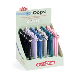 Esferográfica Apagável Oops Expositor 36un B2F11920
