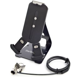 SECTBLTDT StarTech.com Secure Tablet Stand w/ K-Slot Cable Lock, Locking Tablet Holder for 7.9-13 inch Tablets, Universal Adjus